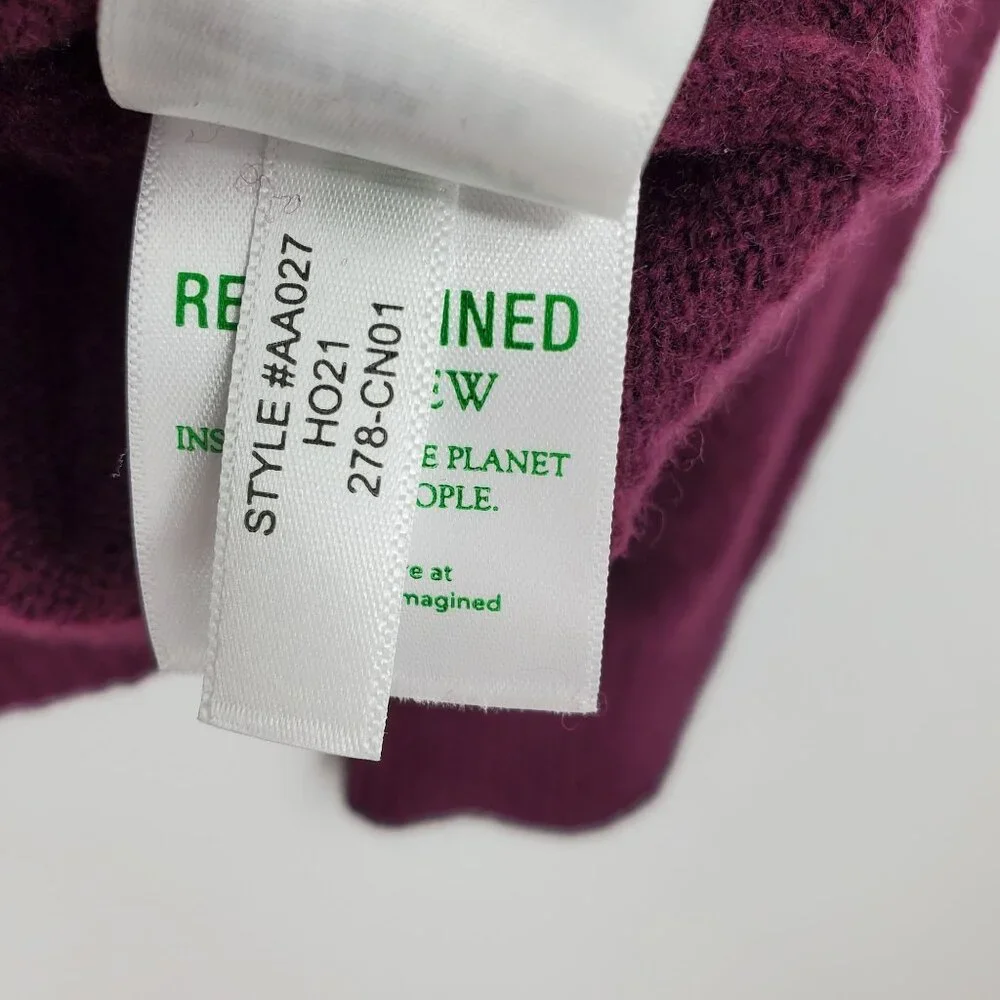 J. Crew Lambswool Blend Maroon Crewneck Pullover Long Sleeve Sweater‎ XL